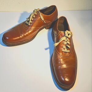 Cole Haan Drake Mens Career Shoes Sz 9M Leather Oxfords Lace Up Round Toe Brown